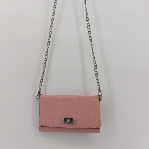 Rebecca Minkoff Handbags - REBECCA MINKOFF Pink Love In Charge Chain Crossbody Organizer Wallet